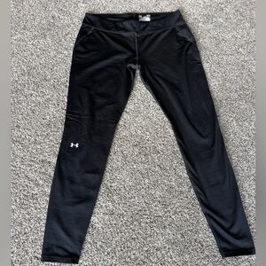Under Armour women's black cold gear tights/ Large